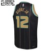 NBA Børn Trøje Charlotte Hornets Kelly Oubre JR 12 2022-23 Jordan City Edition Sort Swingman